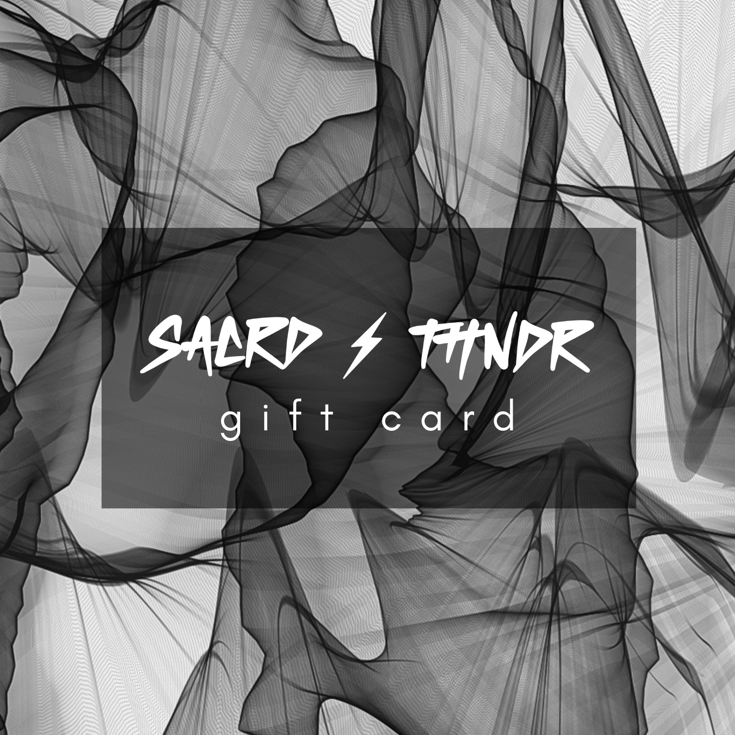 SACRD THNDR gift card - SACRD THNDR