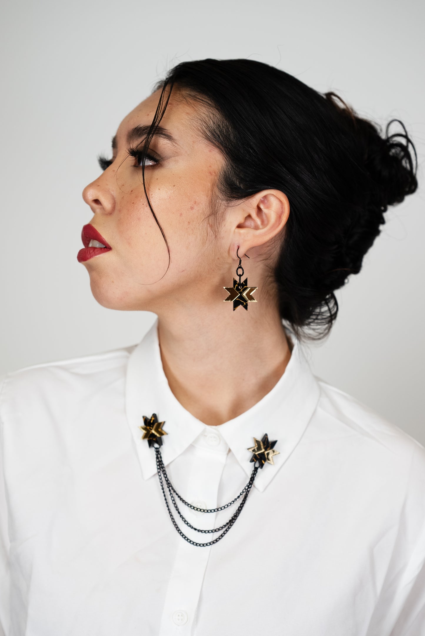 Star Blanket Collar Pins // Pottery and Gold Mirror - SACRD THNDR