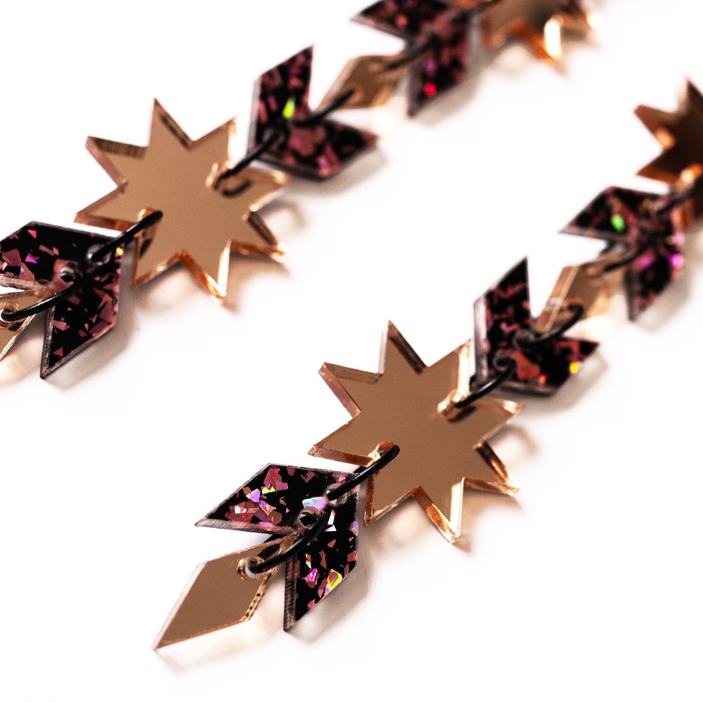 Star Blanket Drips // Rose Gold Mirror and Rose Gold Sparkle - SACRD THNDR