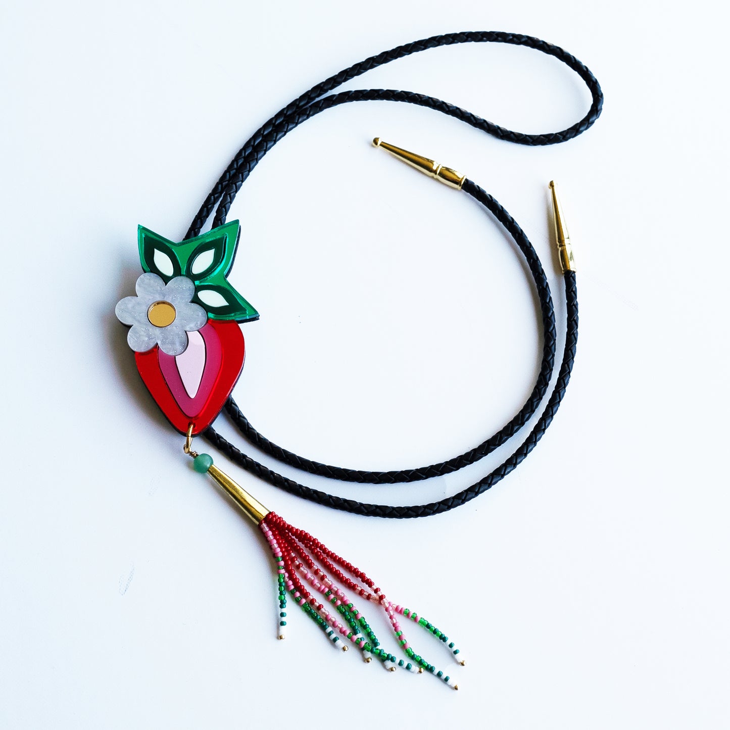 Strawberry Medicine Bolo Tie - SACRD THNDR