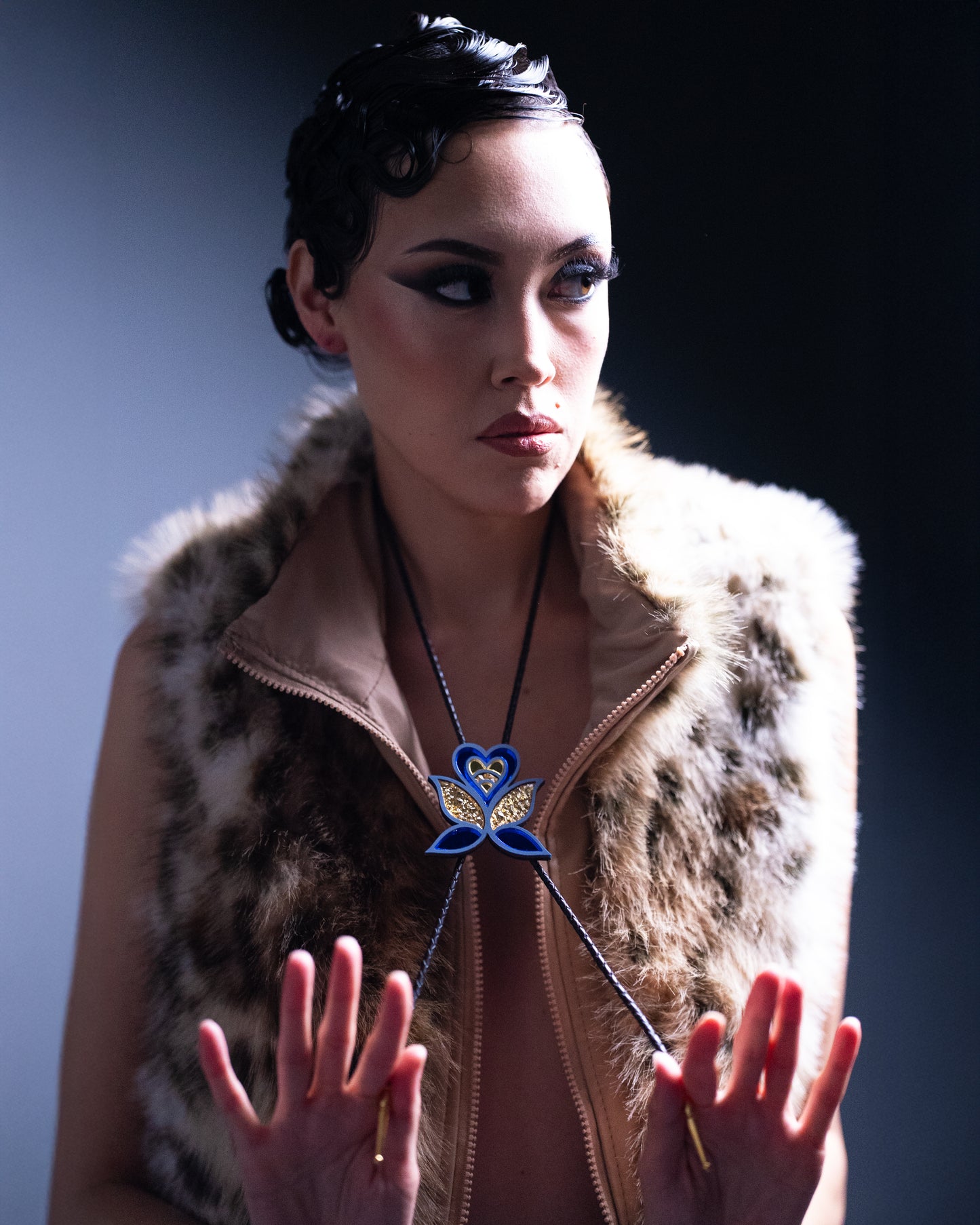 Good Medicine Bloom Bolo Tie | Electric Royal Blue
