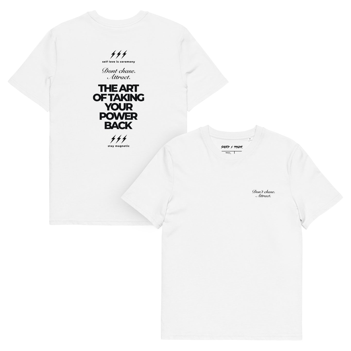 The Art of Taking Your Power Back // White Premium Tee
