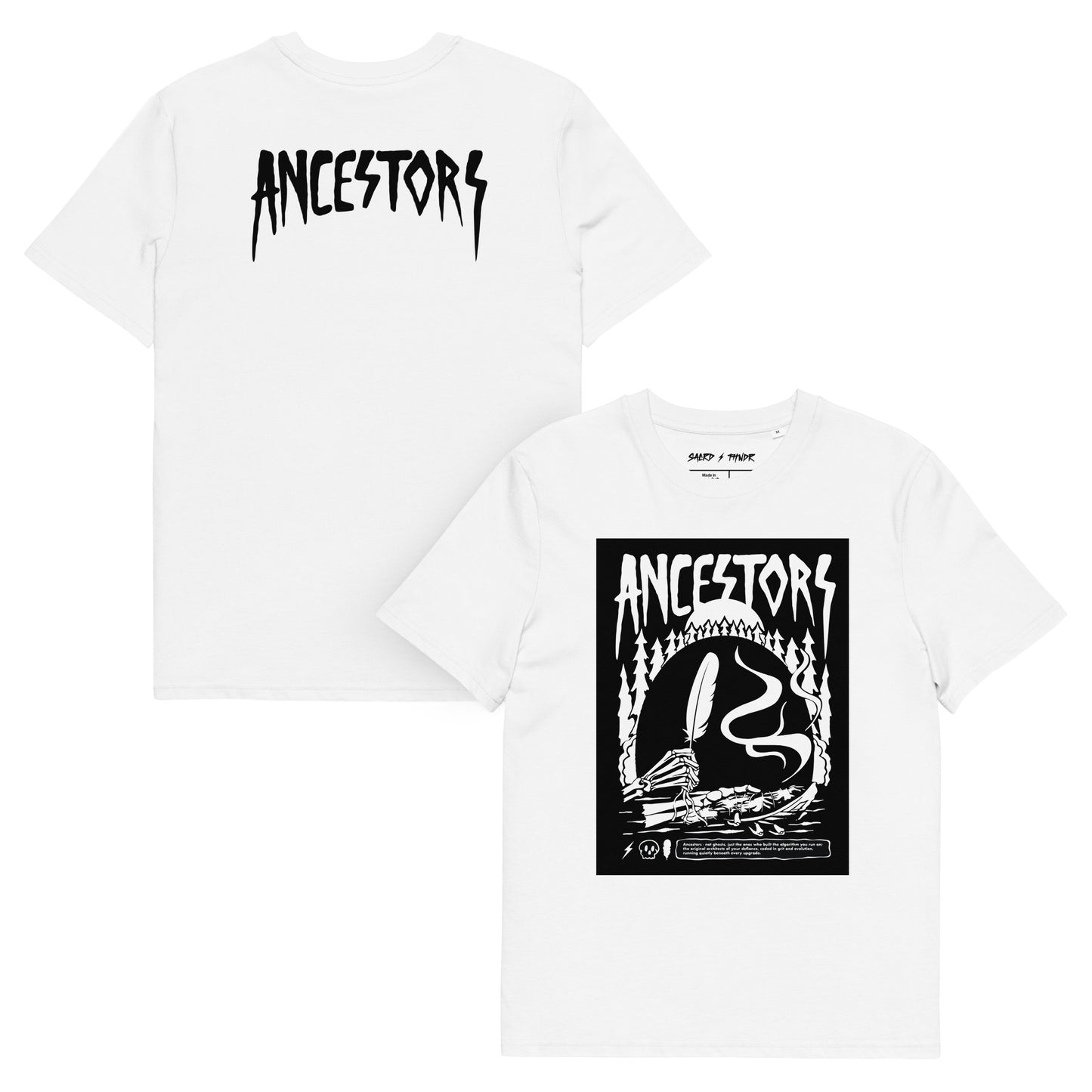 Ancestors // Cotton Pink + White Premium Tees
