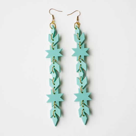 Star Blanket Drips // Tiffany Blue