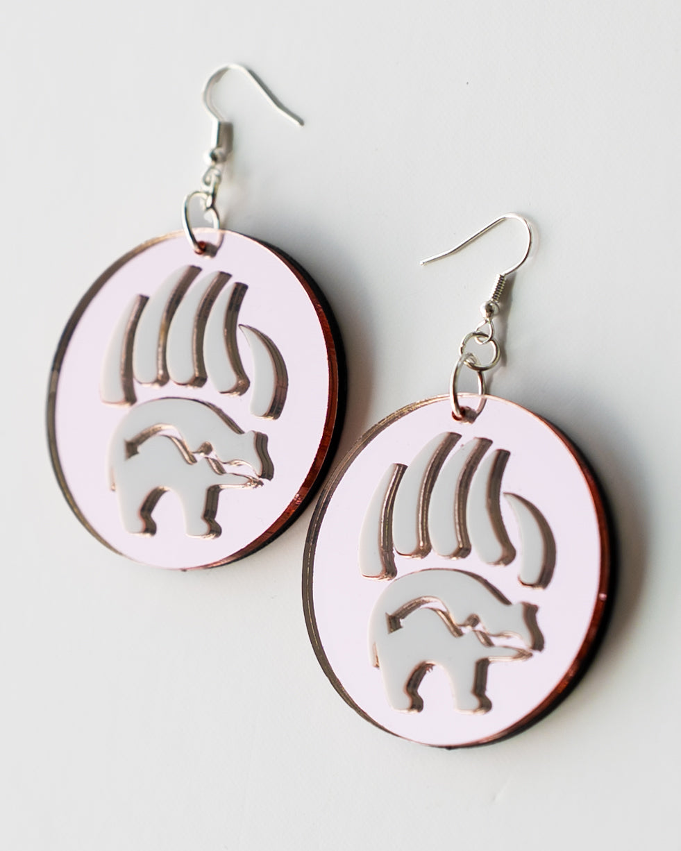 Heart Bears // Rose Gold Mirror + White