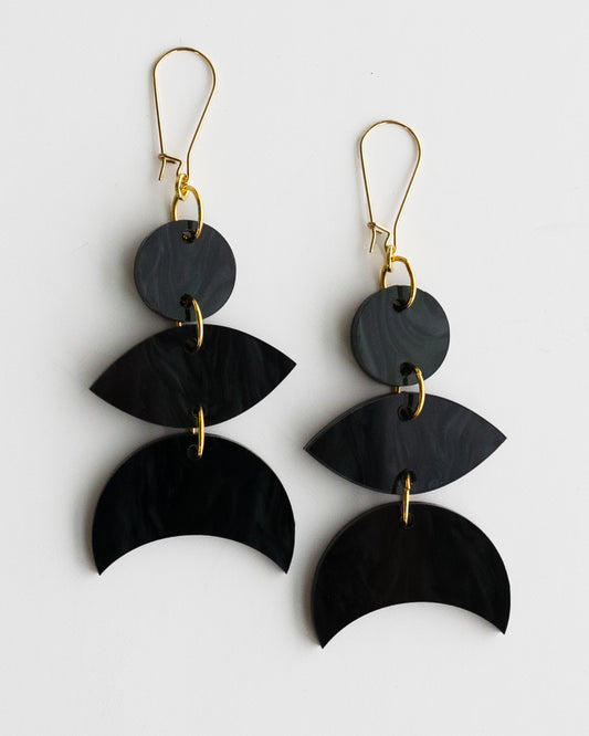 Mini Moons // Onyx Swirl