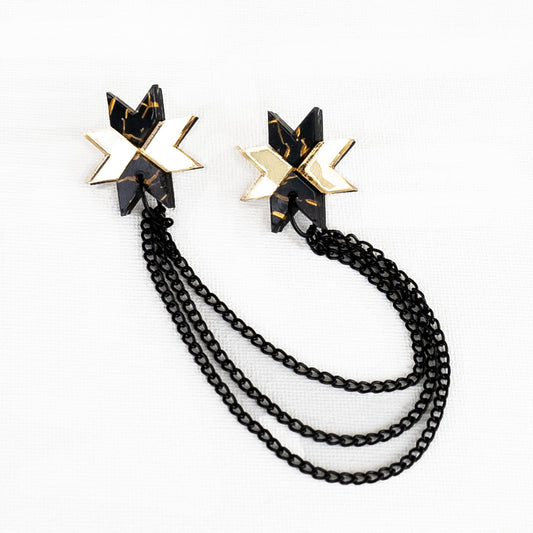 Star Blanket Collar Pins // Pottery and Gold Mirror - SACRD THNDR