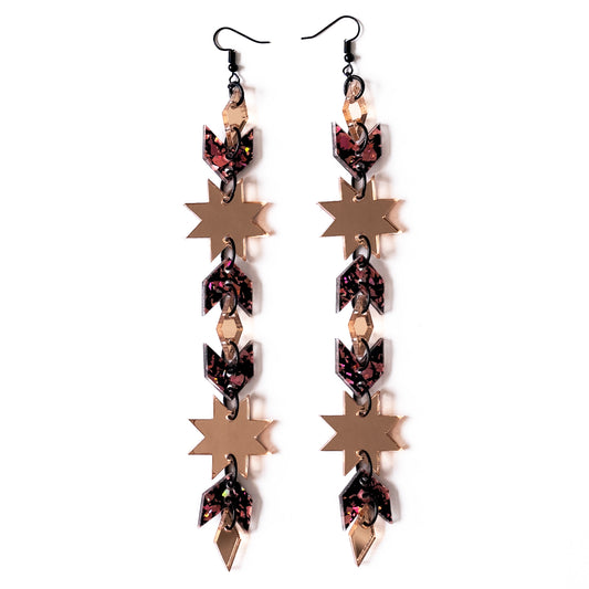 Star Blanket Drips // Rose Gold Mirror and Rose Gold Sparkle - SACRD THNDR