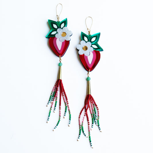 Strawberry Medicine // Beaded Fringe - SACRD THNDR