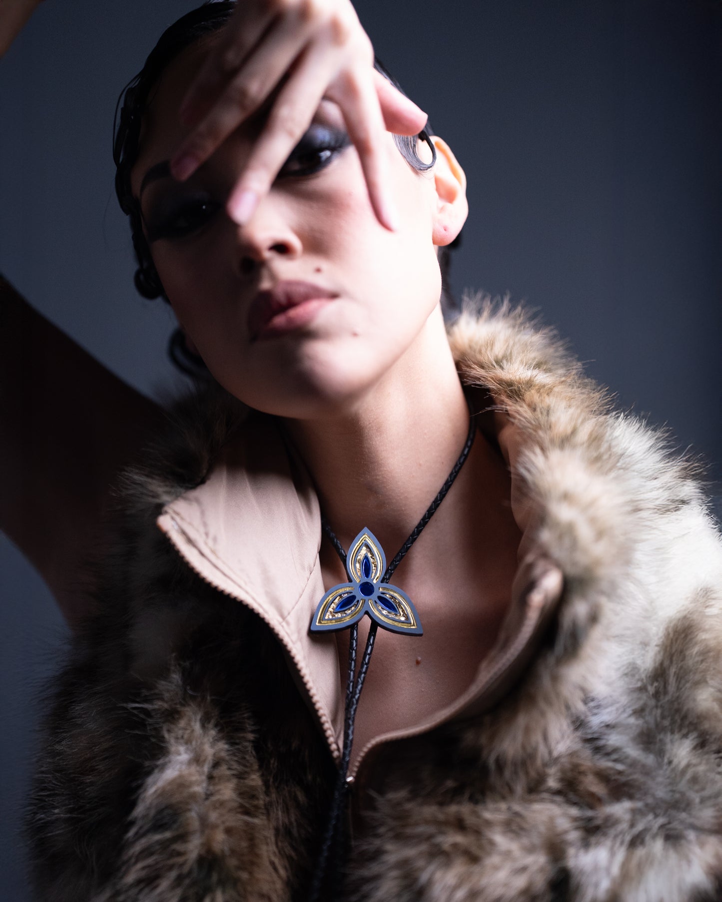 Nisto Petal Bloom Bolo Tie | Electric Royal Blue