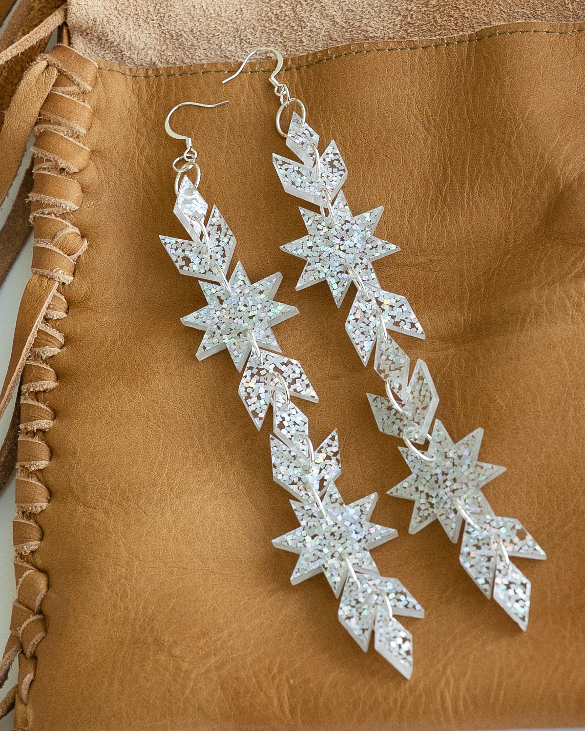 Star Blanket Drips // White Sparkle
