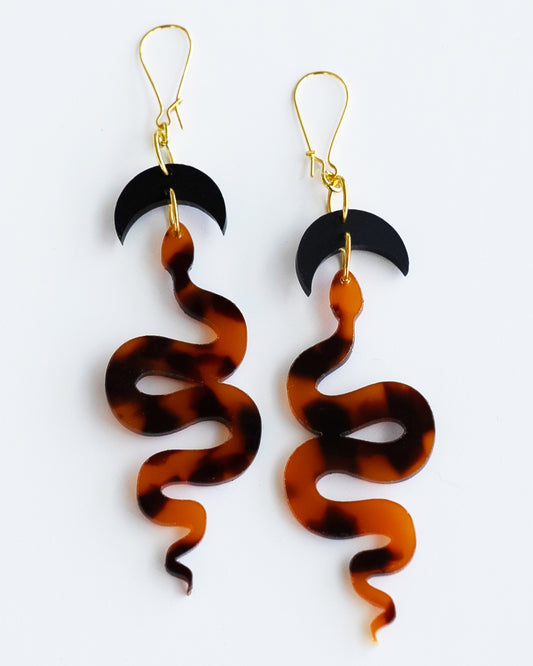 Snake & Crescent // Tortoise Shell Style