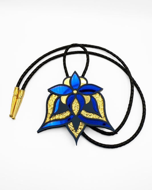 Prairie Bloom Bolo Tie | Electric Royal Blue