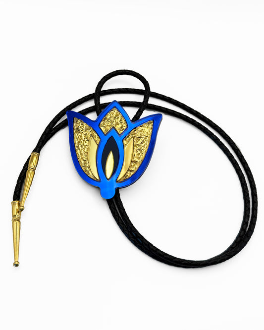 Wild Tulip Bolo Tie | Electric Royal Blue