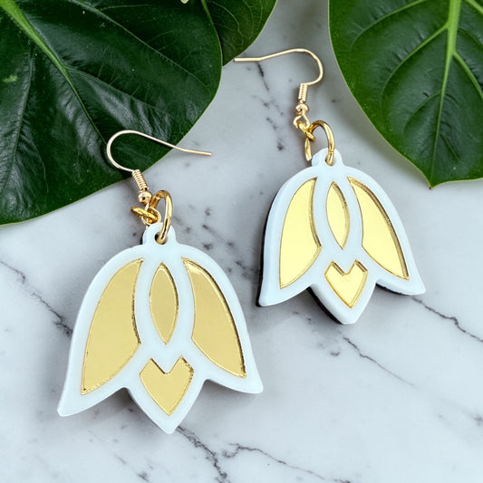 Mini Wild Tulips | White + Gold