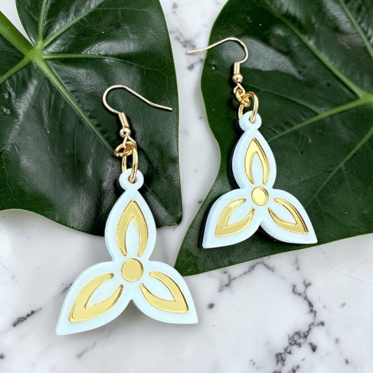 Mini Nisto Petal Blooms | White + Gold