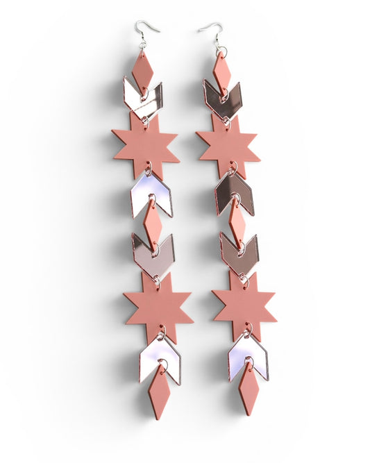 Runway Star Blanket Drips | Coral Kiss Pink + Rose Gold