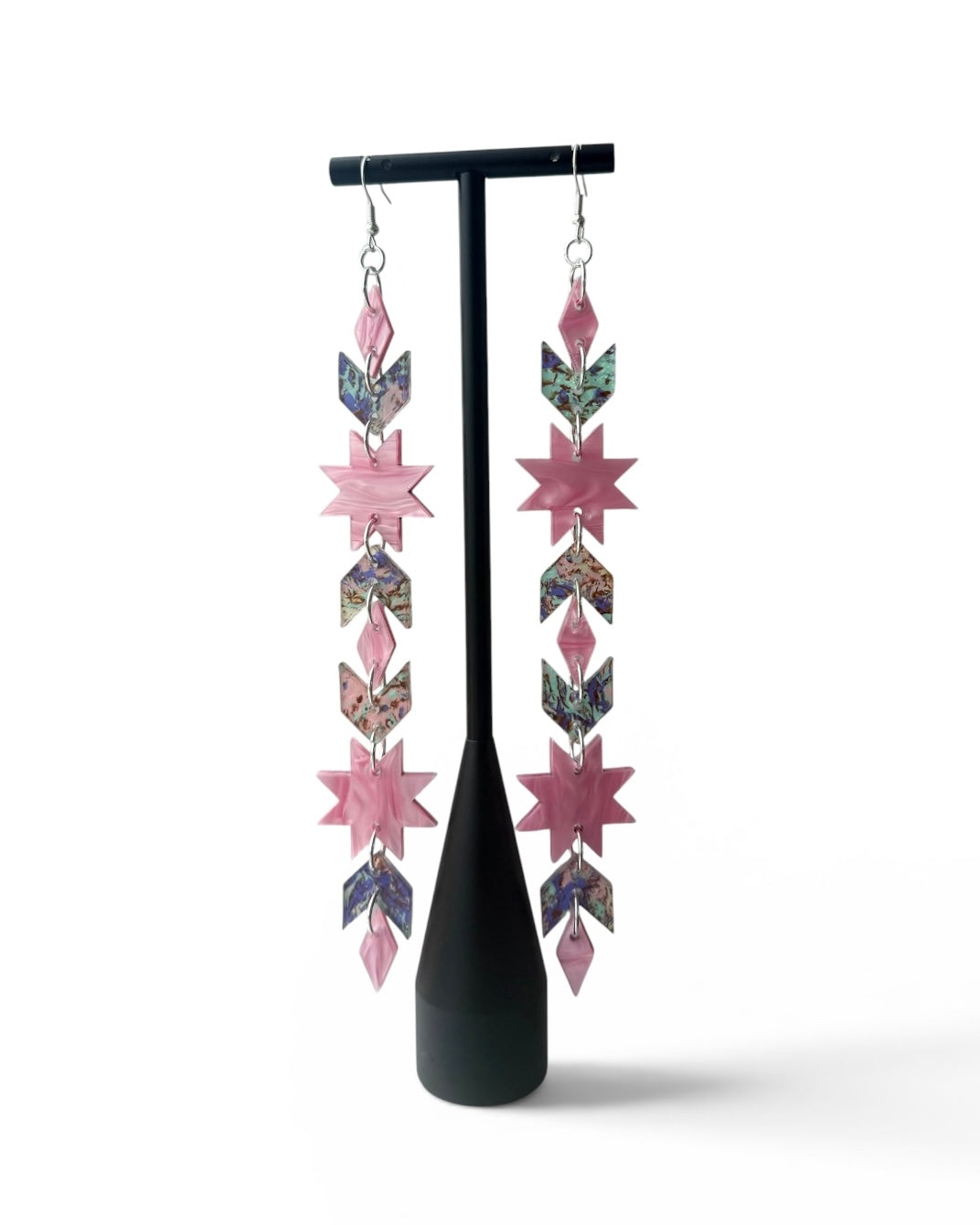 Star Blanket Drips | Bubble Gum Pink + Purple Floral (Spirit Bead Collection)