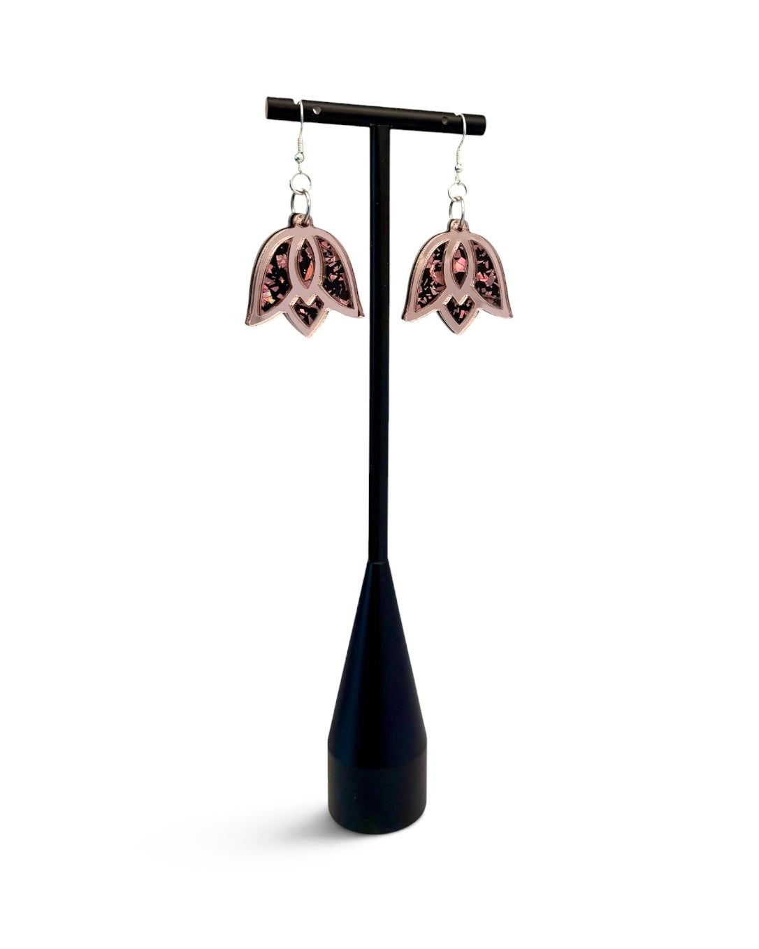 Mini Wild Tulips | Rose Gold Mirror + Rose Gold Black Sparkle